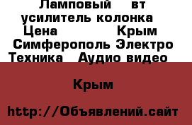 Ламповый 20 вт усилитель колонка › Цена ­ 19 000 - Крым, Симферополь Электро-Техника » Аудио-видео   . Крым